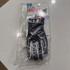 Franklin Freeflex Youth Medium Baseball Batting Glove Black White MLB Single